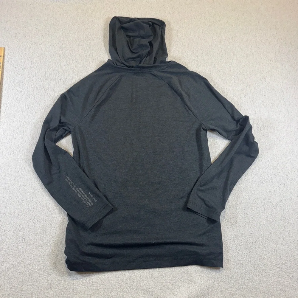 Hurley Hoodie Mens Small Gray Long Sleeve Graphic Pullover Activewear